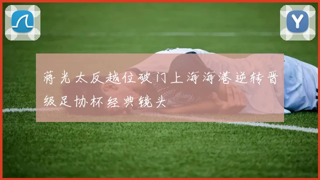 蒋光太反越位破门上海海港逆转晋级足协杯经典镜头